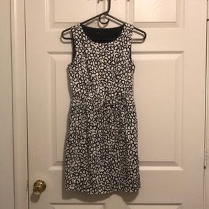 Navy patterned dress